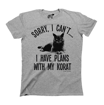 #ad Sorry I Have Plans With My KORAT Cat T Shirt Mens Womens Cats Lady Christmas GBP 8.99