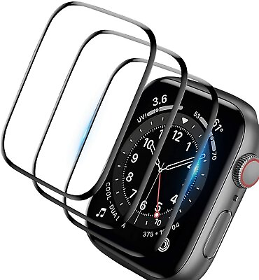 #ad #ad 3 Pack For Apple Watch 8 7 6 5 4 3 SE Full Screen Protector iWatch 38 42 40 44mm $4.05