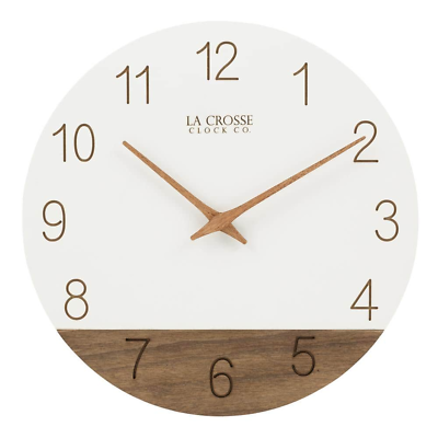 #ad 12 In. Sierra Wood Quartz Analog Wall Clock $23.82
