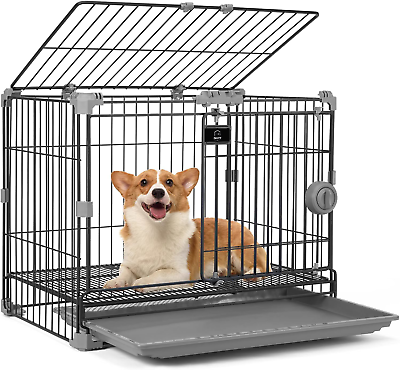 #ad FLARUZIY 24’’ Multifunction Thick Dog Crate Small Dog Kennel Dog Playpen with $136.16