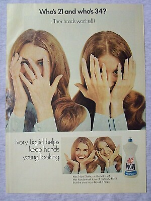 #ad 1970 Magazine Advertisement Page For Ivory Gentle White Dishwashing Liquid Ad $9.99