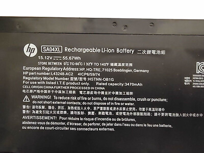 #ad New Genuine SA04XL Battery for HP HP ENVY 17T CG000 17T CG100 15T DR L43248 AC2 $35.99