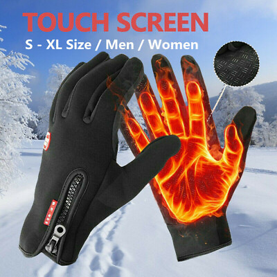 Thermal Windproof Waterproof Winter Gloves Touch Screen Warm Mittens Men Women $8.47