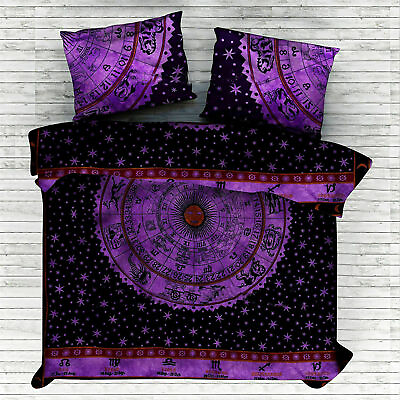 #ad Indian Hippie Queen Mandala Duvet Cover Quilt Gypsy Comforter Bedding Cover Set $46.98