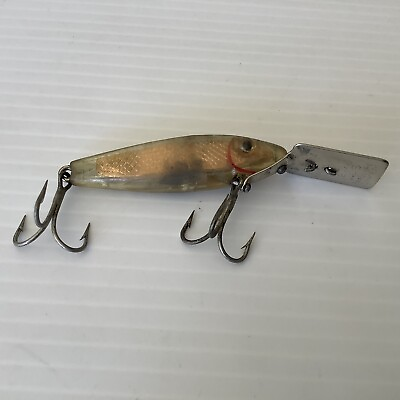 #ad Vintage Clear Gold L amp; S 2M MirrOlure Sinker Fishing Lure $11.39
