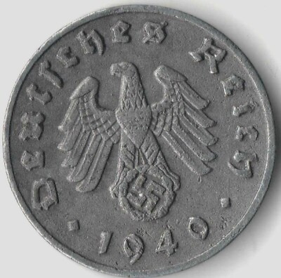 #ad Rare Old WWII German War Coin WW2 Germany Military Army Civil Collection Cent us $9.99