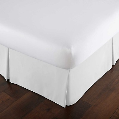 #ad High Quality 15 inch Drop Classic Pleated Bedskirt Microfiber 18 colors $22.99
