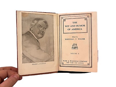 #ad Antique 1911 The Wit And Humor Of America Edited By Marshall P. Wilder Volume 10 $12.99