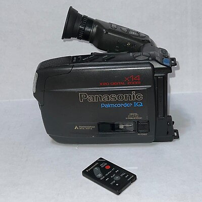 #ad Panasonic PV IQ425 Palmcorder IQ VHS C Video Camera with Remote Parts Untested $39.99