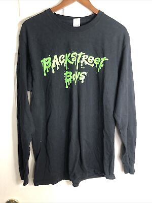 #ad VTG Gildan Backstreet Boys Long Sleeve Shirt Everybody Halloween Costumes Large $35.00