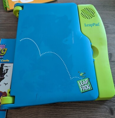#ad Original Leap Frog Leap Pad Learning System W Case 4 Books Works No Cartridges $31.49