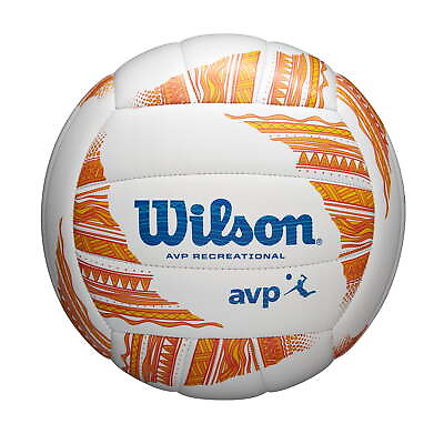 #ad Wilson AVP Modern Volleyball Orange White $18.97