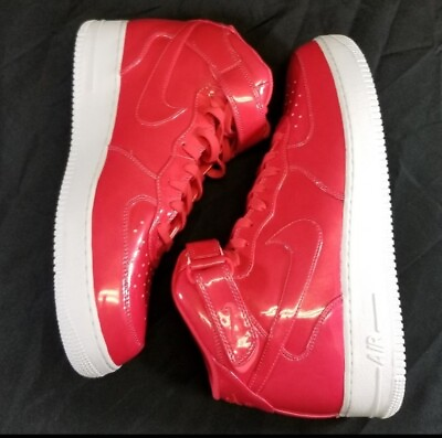 #ad Mens NIKE Air Force 1 Mid Size 13 Siren Red on White A00702 600 NWOB 2017 $238.95