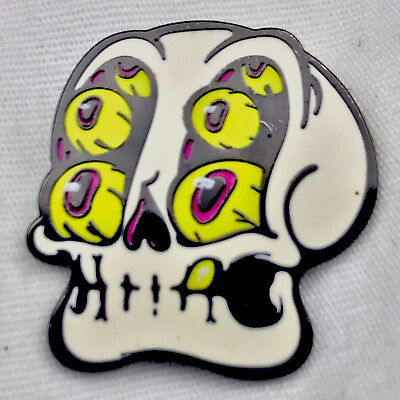 #ad Six Eye Skull Pin Horror Witch Goth Emo $9.45