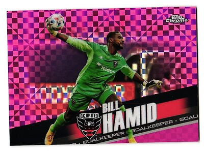 #ad 2022 Topps Chrome MLS Pink X Fractor #84 Bill Hamid DC United $1.75