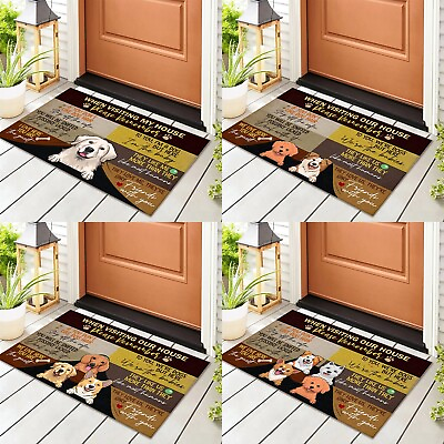 #ad Pet Dog Mat Creative Cute Animal Door Mat Personalized Carpet Non Slip Rugs $14.20