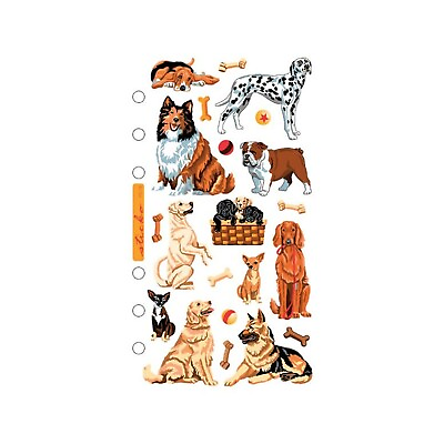 #ad Adhesive Dogs Dog Stickers Dog Daze Stickers 21 Assorted Pcs nmsppc18 $4.95