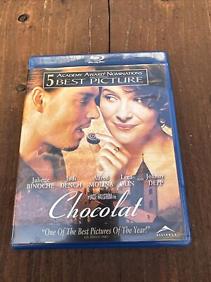 #ad Chocolat Blu ray 2000 Johnny Depp Binoche with Free Shipping $10.99