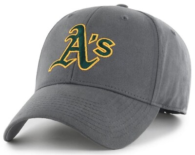 #ad Oakland Athletics A#x27;s MLB Fan Favorite MVP Charcoal Hat Cap Hat Men#x27;s Adjustable $19.99