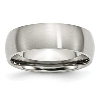 #ad Stainless Steel 7mm Brushed Band $25.48