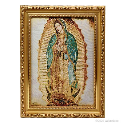 #ad Our Lady of Guadalupe Tapestry 11” Picture Frame Wall Hanging Home Decor $26.00