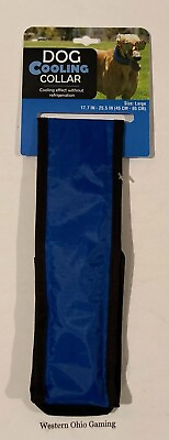 #ad Dog Cooling Collar Size Large NEW 17.7quot; 25.5quot; Blue NEW $12.98