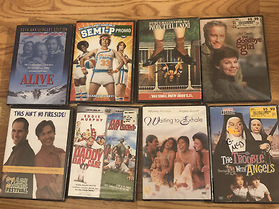 #ad Lot of 8 Brand New Unopened Wholesale Movie DVD#x27;s SEE Pictures for TITLES $24.99