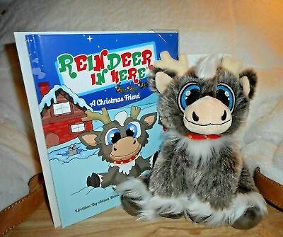 #ad REINDEER IN HERE A CHRISTMAS FRIEND PLUSH DOLL amp; BOOK SET NEW $24.99