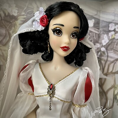 #ad 2022 LIMITED EDITION Disney 17quot; Wedding Snow White 85th Anniversary Doll NIB $295.00