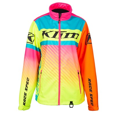 #ad KLIM Sample Revolt Snowmobile Racing Jacket Youth Small Knockout Pink Hi Vis $71.99