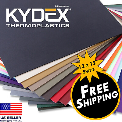 #ad KYDEX® Sheet 12in x 12in .060 .080 .093 amp; .125 Thicknesses $10.88