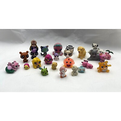 #ad Lot of 25 Pieces Littlest Pet Shop Mini Figures Toys $19.00