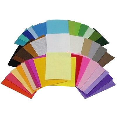 #ad 40pcs Non woven Fabric Sheets 40 Colors Thick Felt Square 15x10cm $10.69