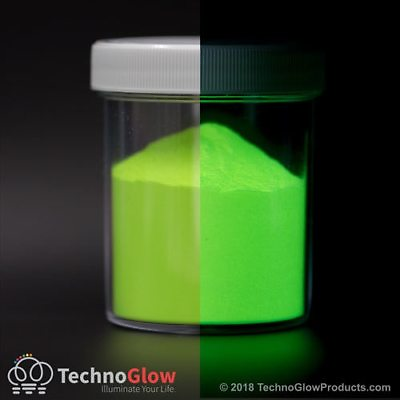 #ad Glow in the Dark Powder FLUORESCENT CHARTREUSE UV Reactive Glow Pigment $32.00