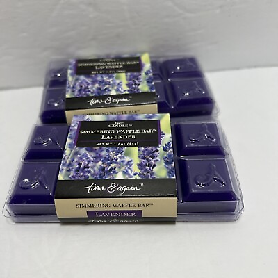 #ad Art Candle Simmering Waffle Bar Lavender 1.6 Ounce Time amp; Again Lots Of 2 $10.78