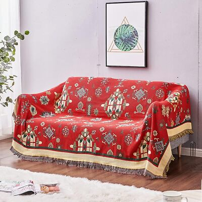 #ad Blanket for Bed Bohemian Sofa Large Throw Blanket With Tassels Ethnic Blanket $49.99