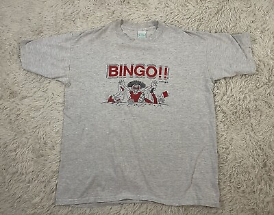 #ad Size XL Vintage 80’s Bingo Humor Funny T Shirt USA 1985 T PLUS $25.00