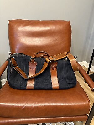#ad Vintage Ralph Lauren RRL Denim Duffle Bag $325.00