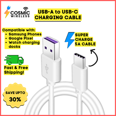 #ad Heavy Duty USB C Type C Fast Charging Data Sync Charger Cable for Samsung Galaxy $2.39
