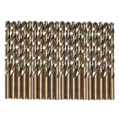 #ad Drillforce 20PCS 1 16quot; 1 2quot; Cobalt Drill Bit Set HSS M35 Metal Wood Drill Bits $11.02