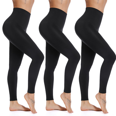 #ad Women#x27;s High Waist Tummy Compression Slimming Leggings Body Shaping Slim Tone $15.79