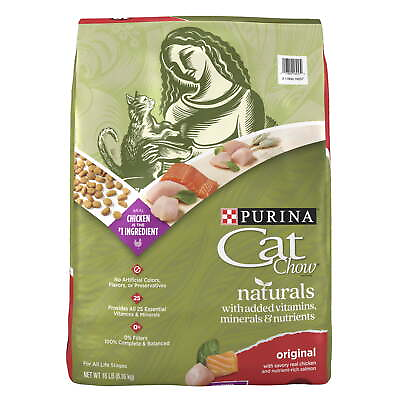 #ad Purina Natural Dry Cat Food Naturals Original 18 lb. Bag $24.00
