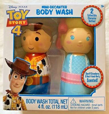 #ad Disney Pixar Toy Story 4 NEW Mini Decanter Body Wash Character Bottles 2 Pc Set $10.99