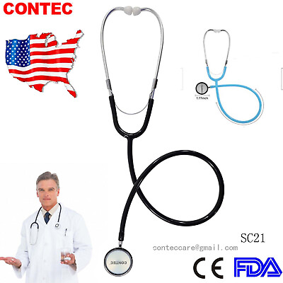 #ad US Ship Professional Cardiology Stethoscope Doctor Nurse Medical HealthcareSC21 $7.99