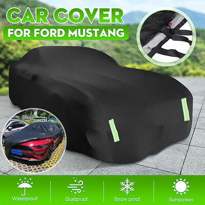 Full Car Cover Waterproof Dust proof UV Resistant Outdoor For Ford Mustang GT $51.99