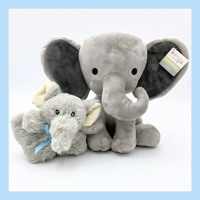 #ad ❤️NEW Bedtime Originals Gray Elephant Plush amp; Baby Lovey Security Blanket❤️ $16.98