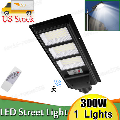 #ad Commercial Solar Street Light LED Full Bright Outdoor Dusk to Dawn Road Lamp $25.99