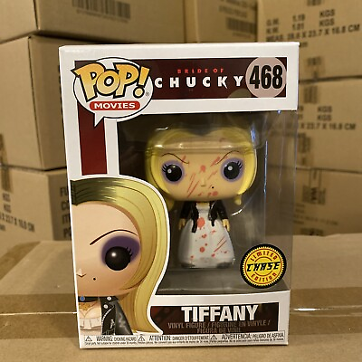 #ad Funko Pop The Bride of Chucky Tiffany CHASE #468 with POP Protector Mint $29.99