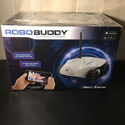 #ad Swift Stream RoboBuddy Wireless Remote Control Vehicle Home Pet Baby Monitor NEW $94.99