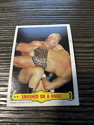 #ad 1985 Topps WWF Wrestling #33 Greg “The Hammer” Valentine Smashed On a Knee $1.70